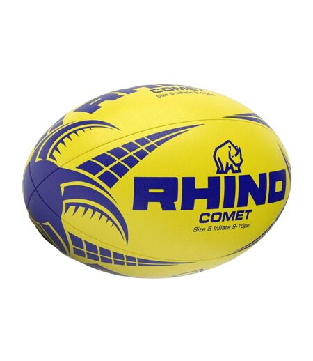 Ballon de rugby comet taille 5 jaune Rhino
