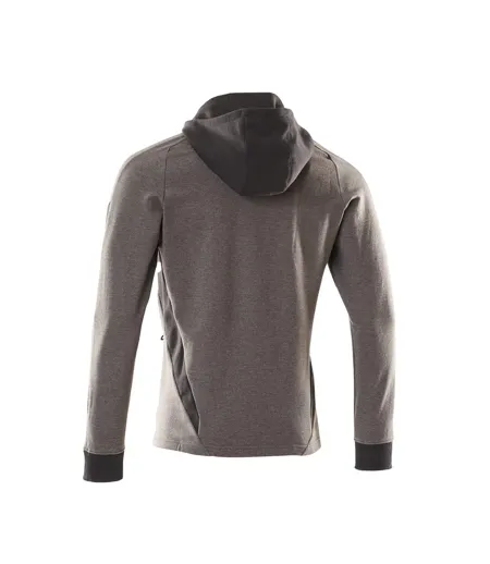 Mens Accelerate Full Zip Hoodie Dark Anthracite Black Mascot