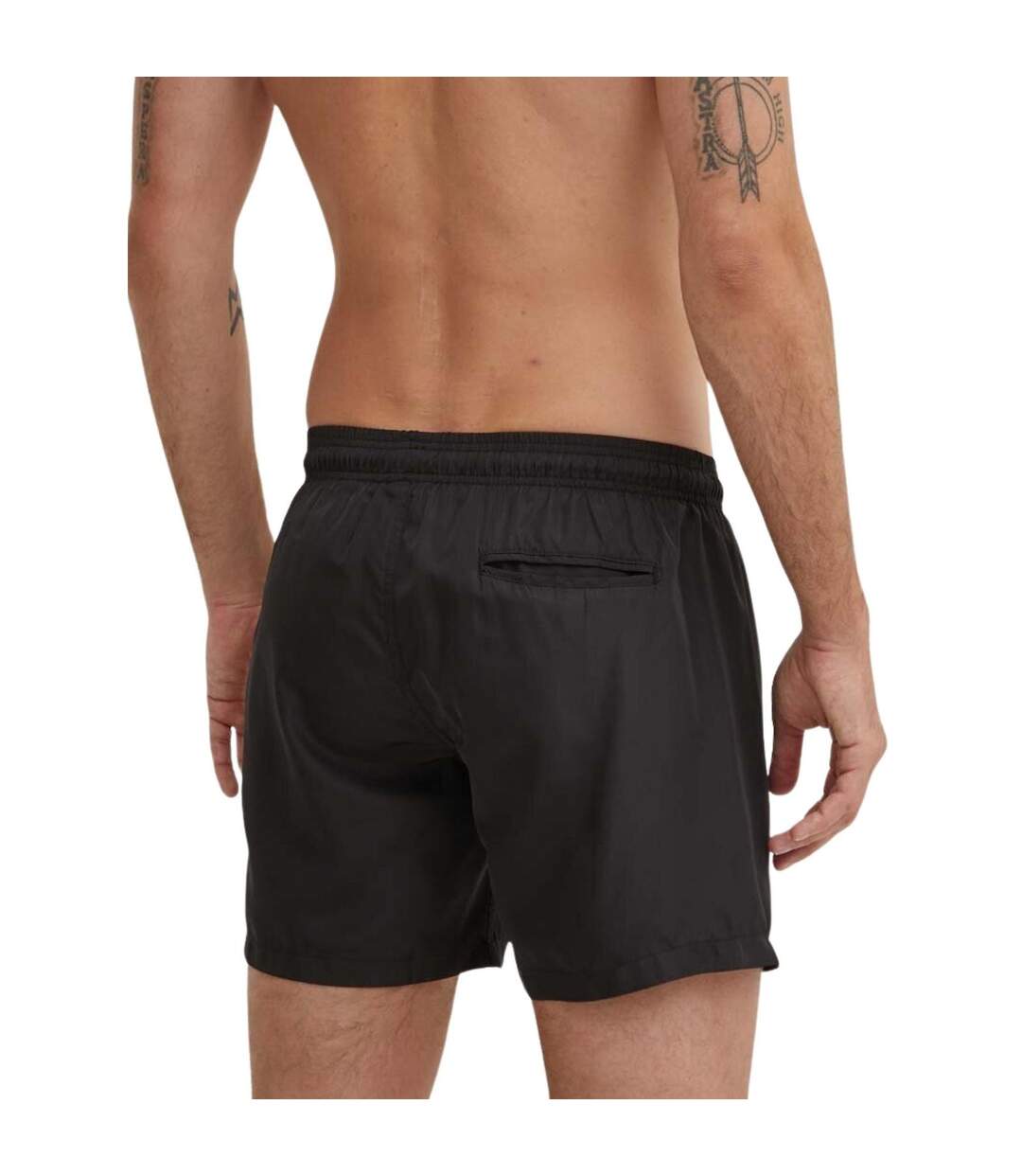 Short De Bain Motif/style Graphique Homme Noir Vert Plein Sport-3