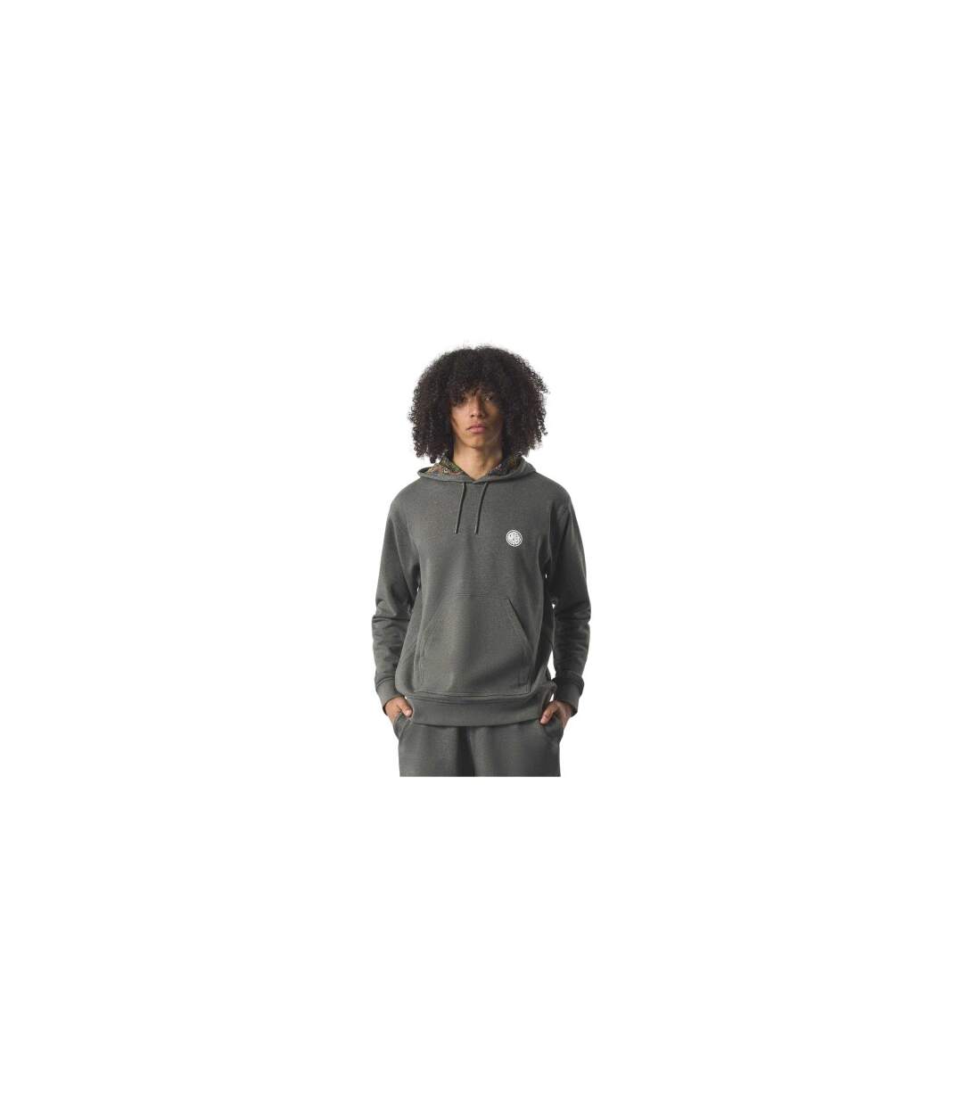 Mens Lounge Hoodie Grey Pretty Green-1