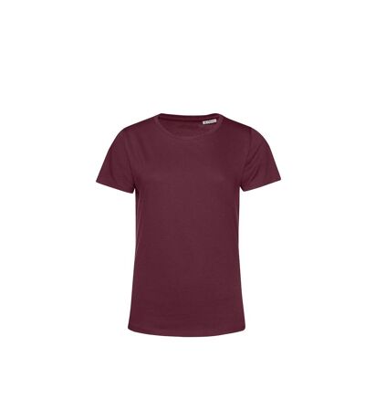 B&C Womens/Ladies E150 Organic Short-Sleeved T-Shirt (Burgundy)
