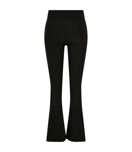 Womens/ladies Recycled Flared High Waist Leggings Black Urban Classics