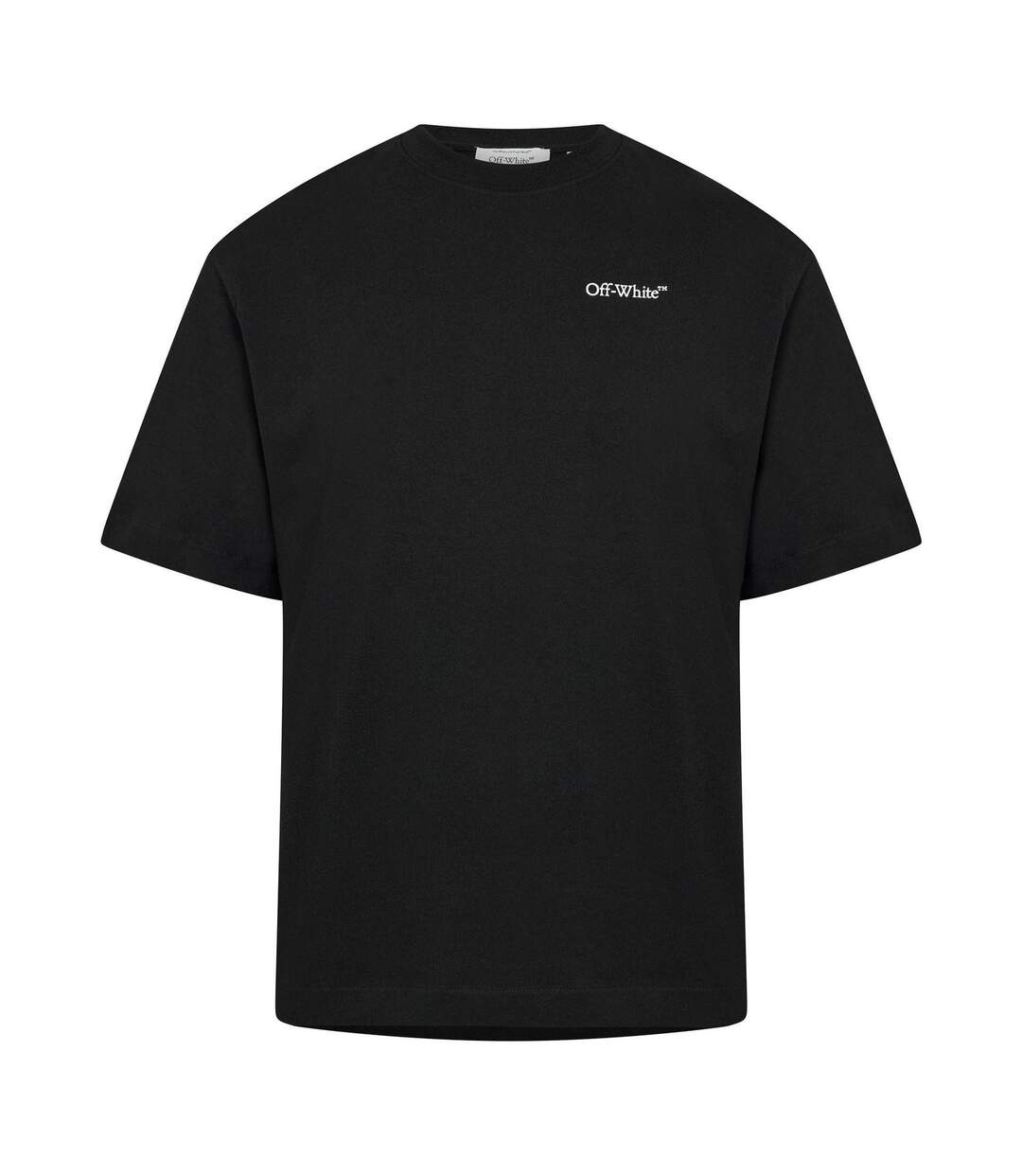Mens Chain Print T-shirt Black Off White-1