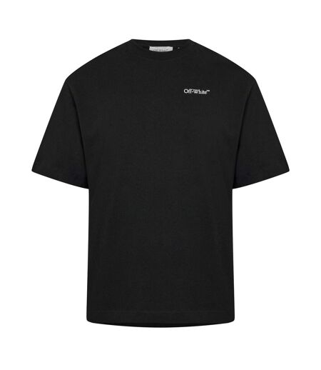 Mens Chain Print T-shirt Black Off White