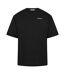 Mens Chain Print T-shirt Black Off White-1