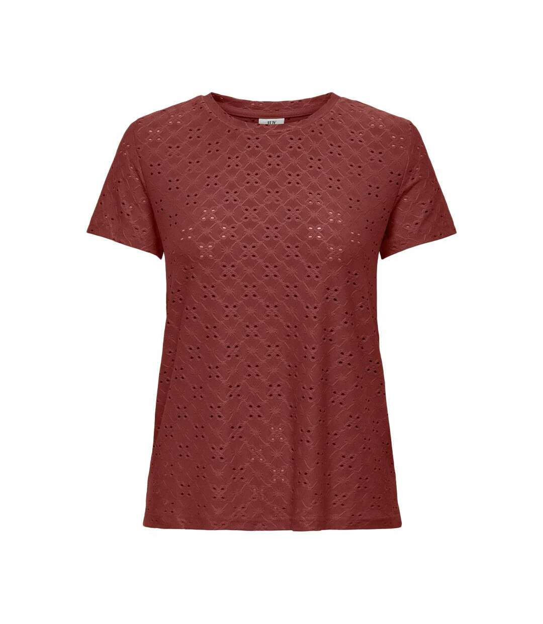 T-shirt rouge femme jdy cathinka - l-1
