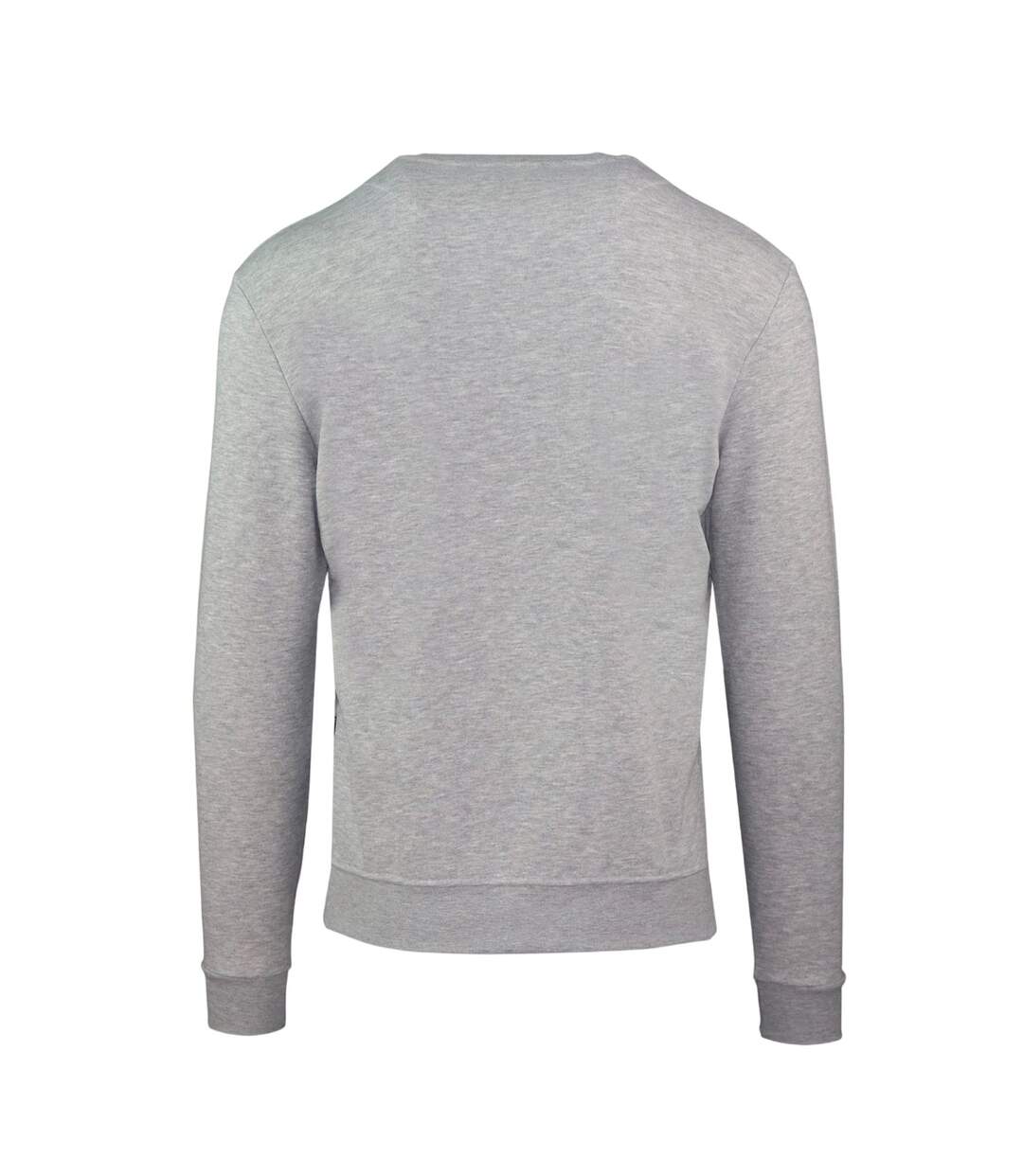 Mens Round Neck Sweatshirt Grey Aquascutum-2