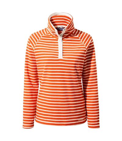 Womens/ladies ella fleece top blood orange Craghoppers