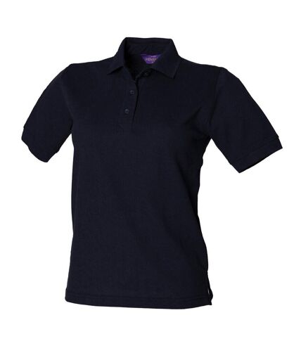 Henbury Womens/Ladies Pique Polo Shirt (Navy) - UTPC6416
