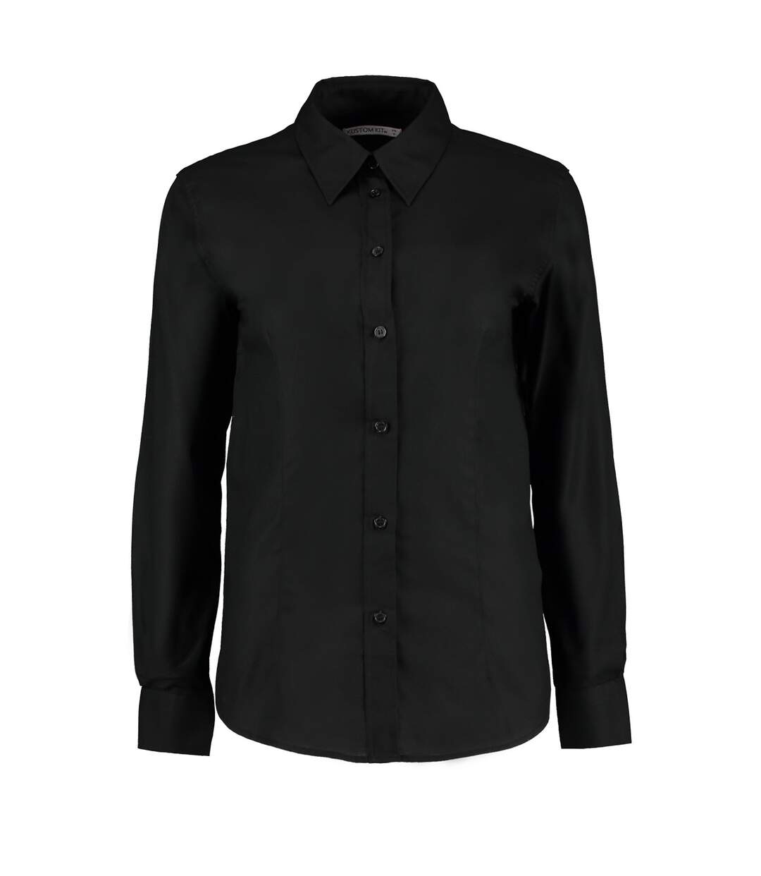 Chemisier À Manches Longues Femme Noir Kustom Kit-1