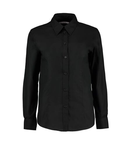 Chemisier À Manches Longues Femme Noir Kustom Kit