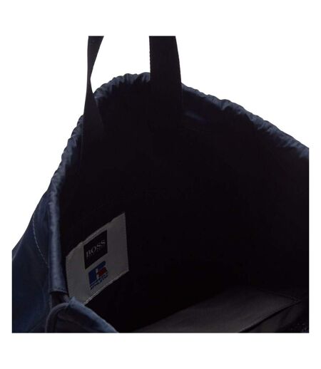 Leather Drawstring Bag One Size Navy Hugo Boss