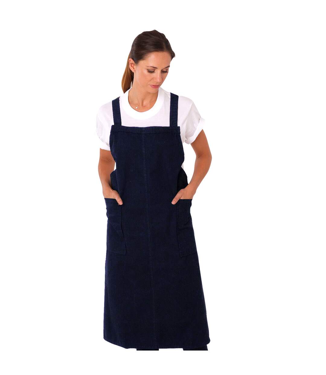 Tablier originals shift adulte taille unique bleu marine Dennys-1