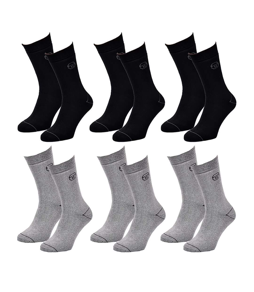 Chaussettes Homme VILLE SERGIO TACCHINI Lot de 6 BOUCLETTE Pack de 6 Paires 2404-2