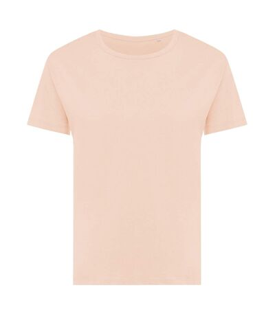 Womens/ladies yala recycled cotton lightweight t-shirt peach nectar Iqoniq