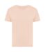Womens/ladies yala recycled cotton lightweight t-shirt peach nectar Iqoniq-1