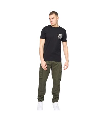 Mens Hoogan T-shirt Black Crosshatch