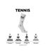 Lot de 6 Paires de Chaussettes Tennis assorties