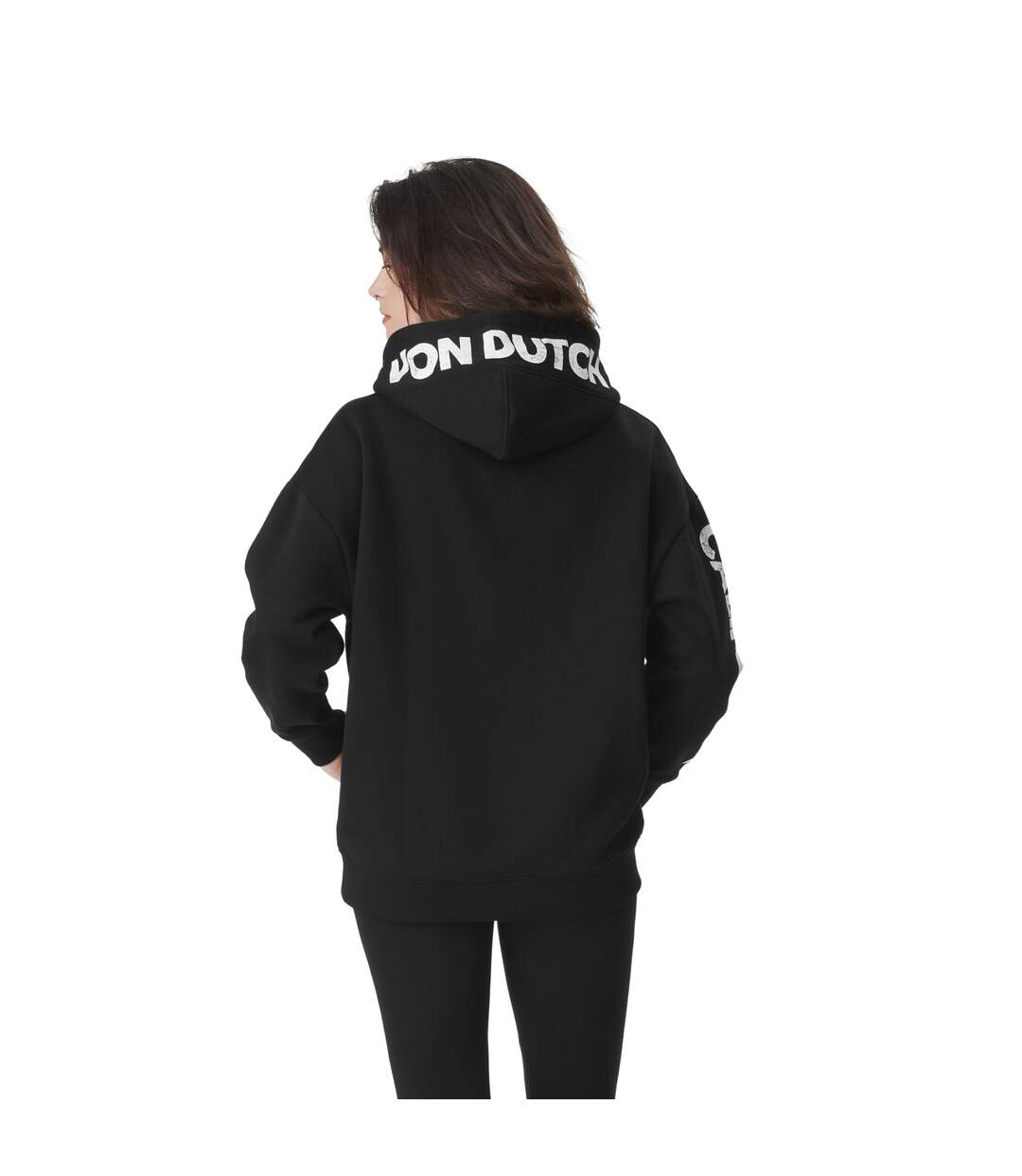 Sweat femme oversize à capuche et print sur la manche et capuche Cali Vondutch-2