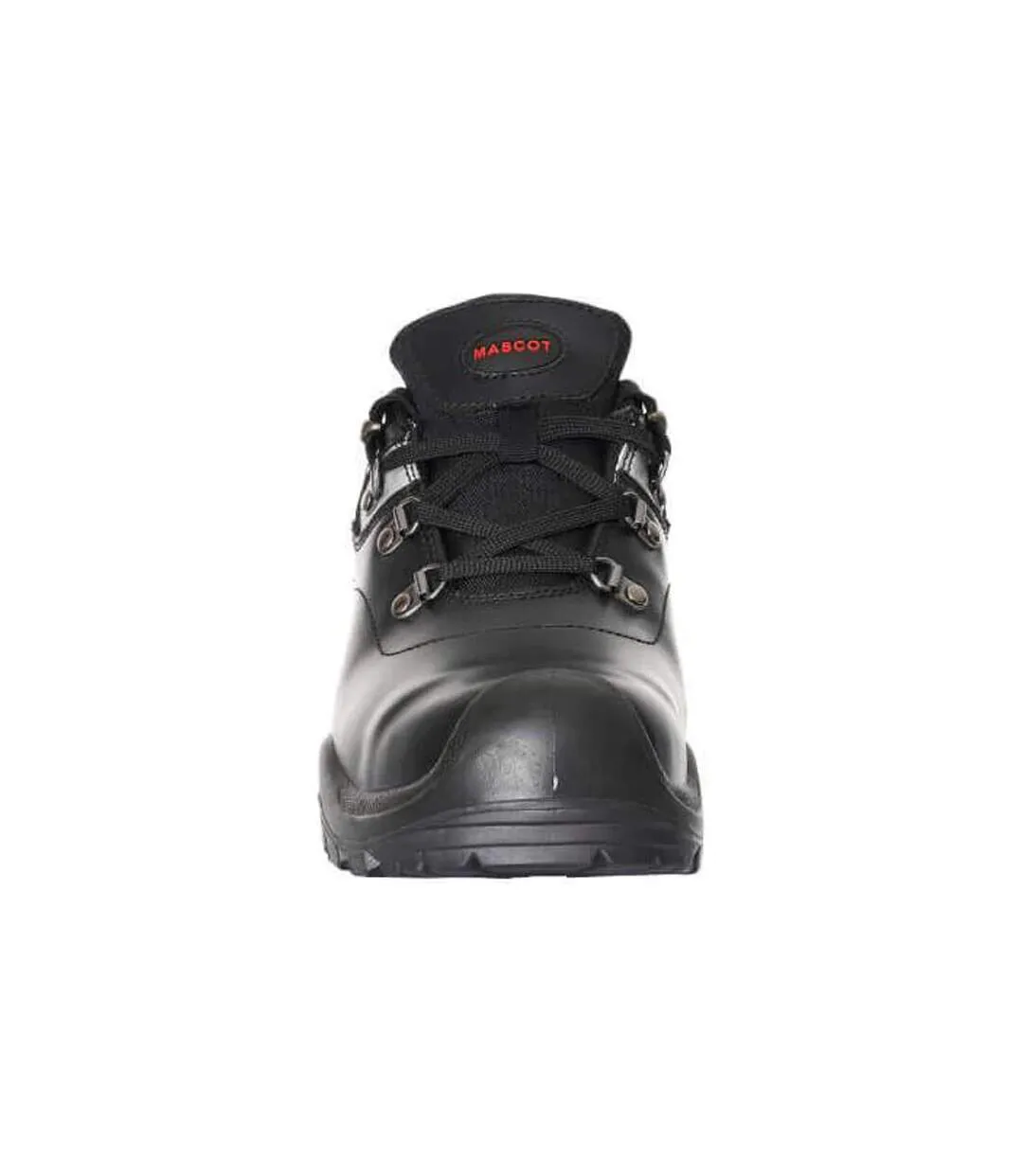 Mens Footwear Industry Full Grain Leather Safety Shoes Black Mascot-3