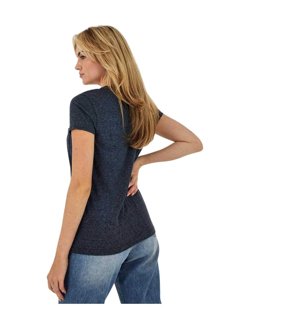 Womens/ladies Fullford Chest Pocket T-shirt Navy Jack Wills-3