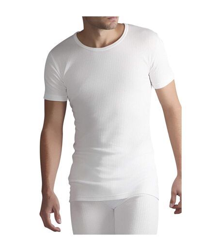 Mens Cotton Thermal Underwear Short Sleeve Top