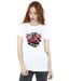 Disney Femme/Ladies Cars Lightning McQueen Collage Cotton Boyfriend T-Shirt (Blanc) - UTBI16204-2