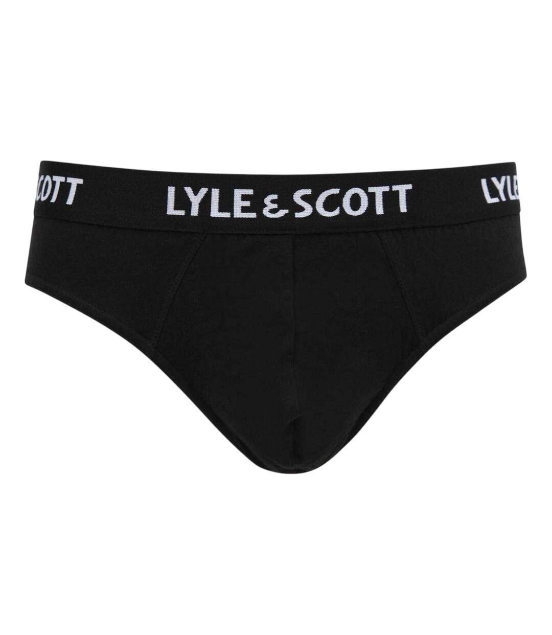 Lot De 3  Slips Motif/style Marque Homme Noir Lyle & Scott-2