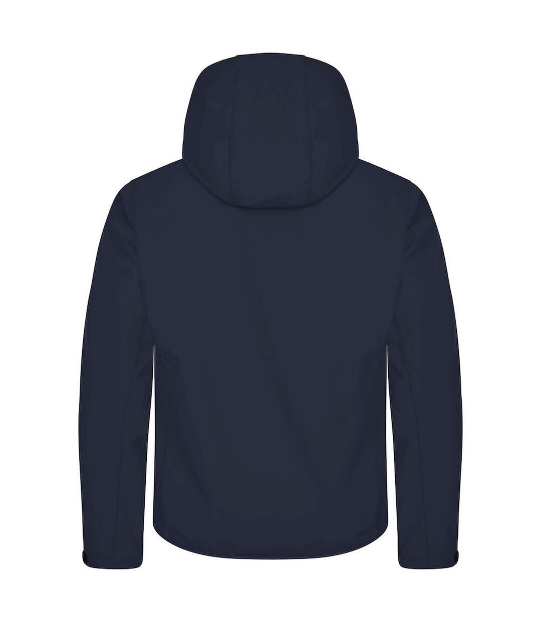 Mens Classic Soft Shell Jacket Navy Blue Clique-2