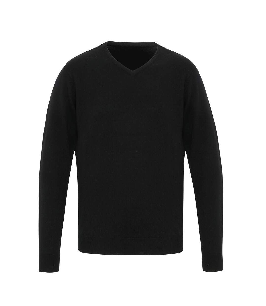 Premier Mens Essential Acrylic V-Neck Sweater (Black) - UTRW6598-1