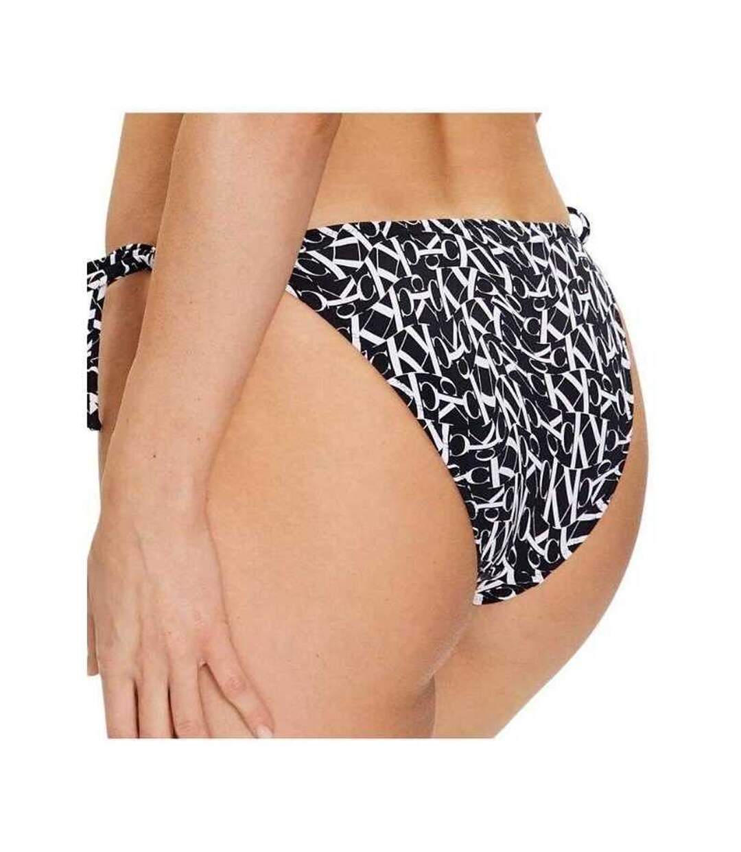 Bas De Maillot De Bain Motif/style Logo Répété Femme Noir Calvin Klein-3