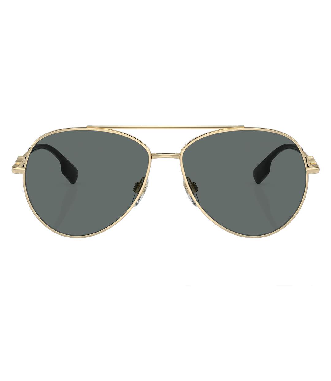 Lunettes De Soleil Femme Taille Unique Gris Foncé Jaune Or Burberry-1