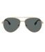 Lunettes De Soleil Femme Taille Unique Gris Foncé Jaune Or Burberry-1