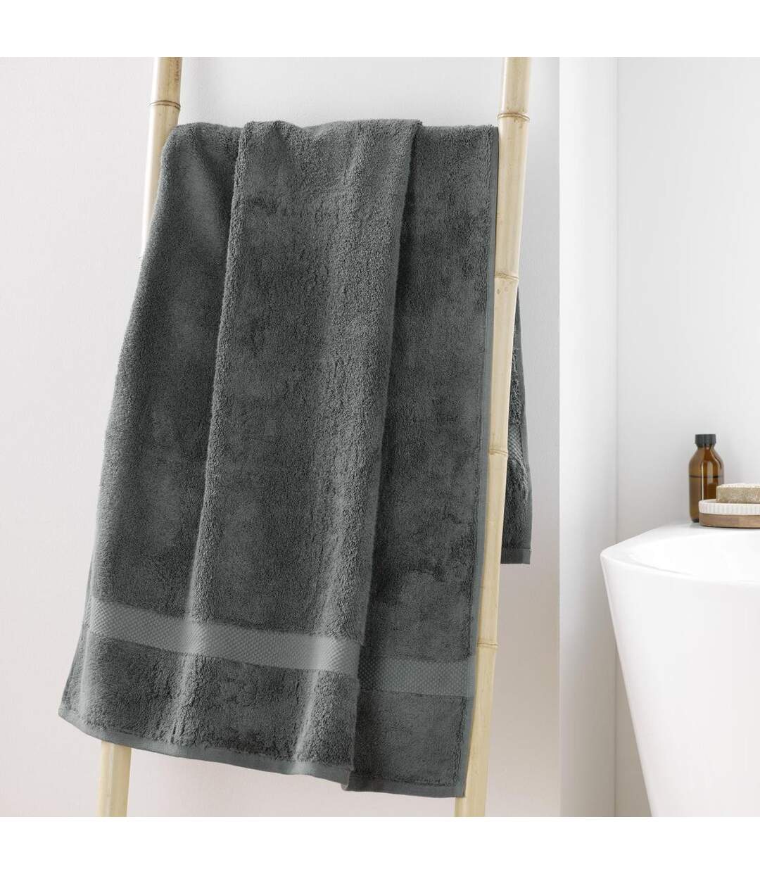 Drap de Douche Elegance 70x130cm Anthracite-5