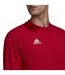 Mens Entrada 22 Ribbed Collar Sweatshirt Team Power Red Adidas-4