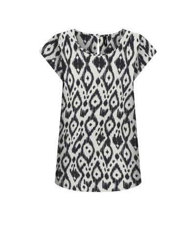 Blouse blanche/noir à motifs femme only nova - 34