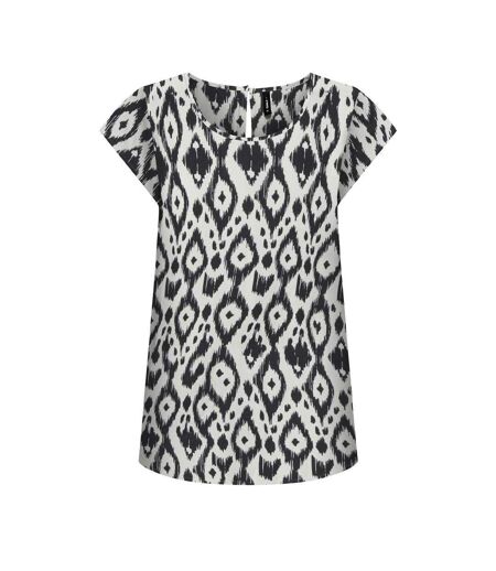 Blouse blanche/noir à motifs femme only nova - 34