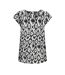 Blouse blanche/noir à motifs femme only nova - 34-1