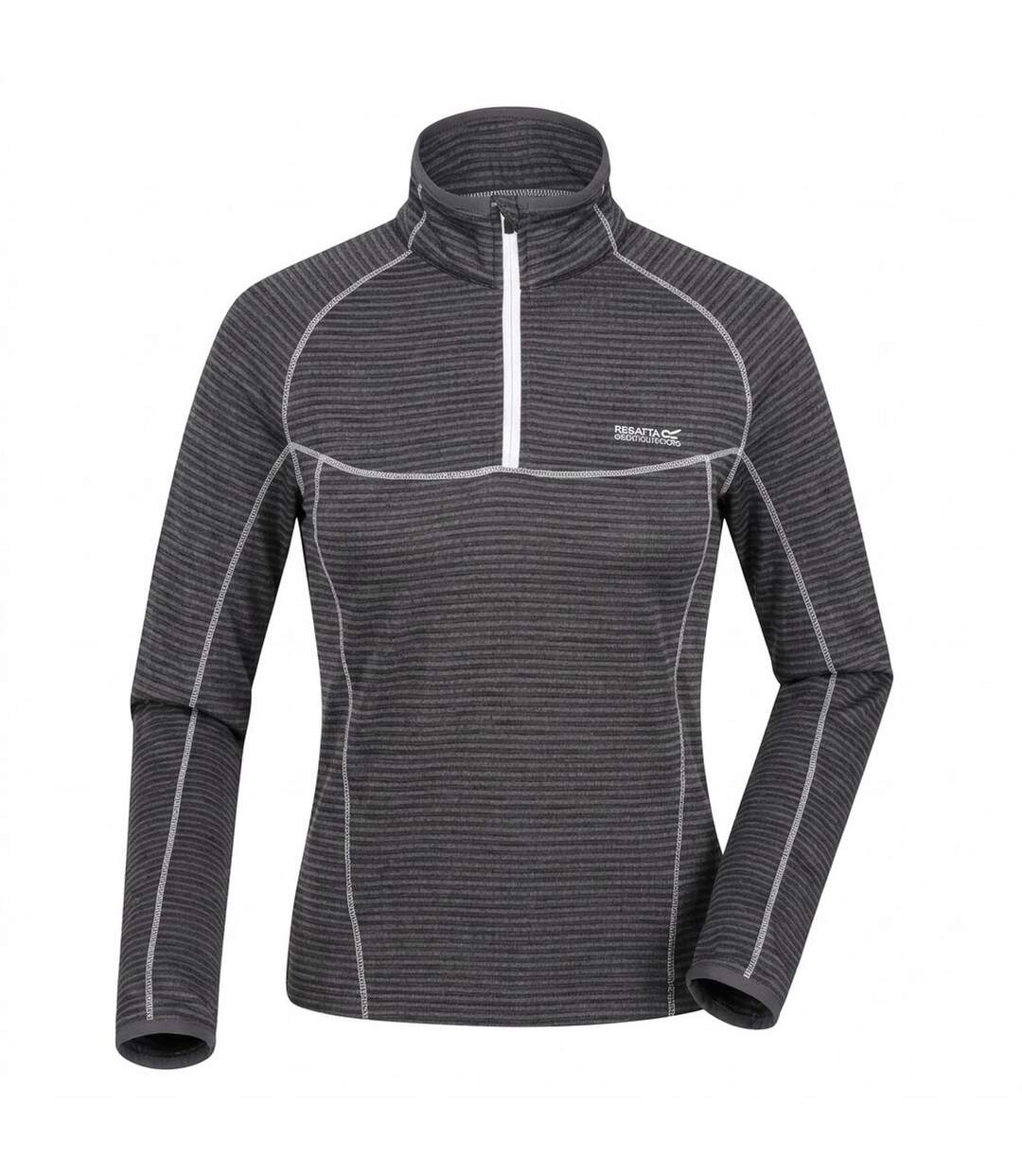 Womens/ladies Yonder Raglan Long-sleeved Sweatshirt Seal Grey White Regatta-1