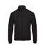 Veste Sweat-shirt Adulte Unisexe Noir B&C ID.206 50/50-2