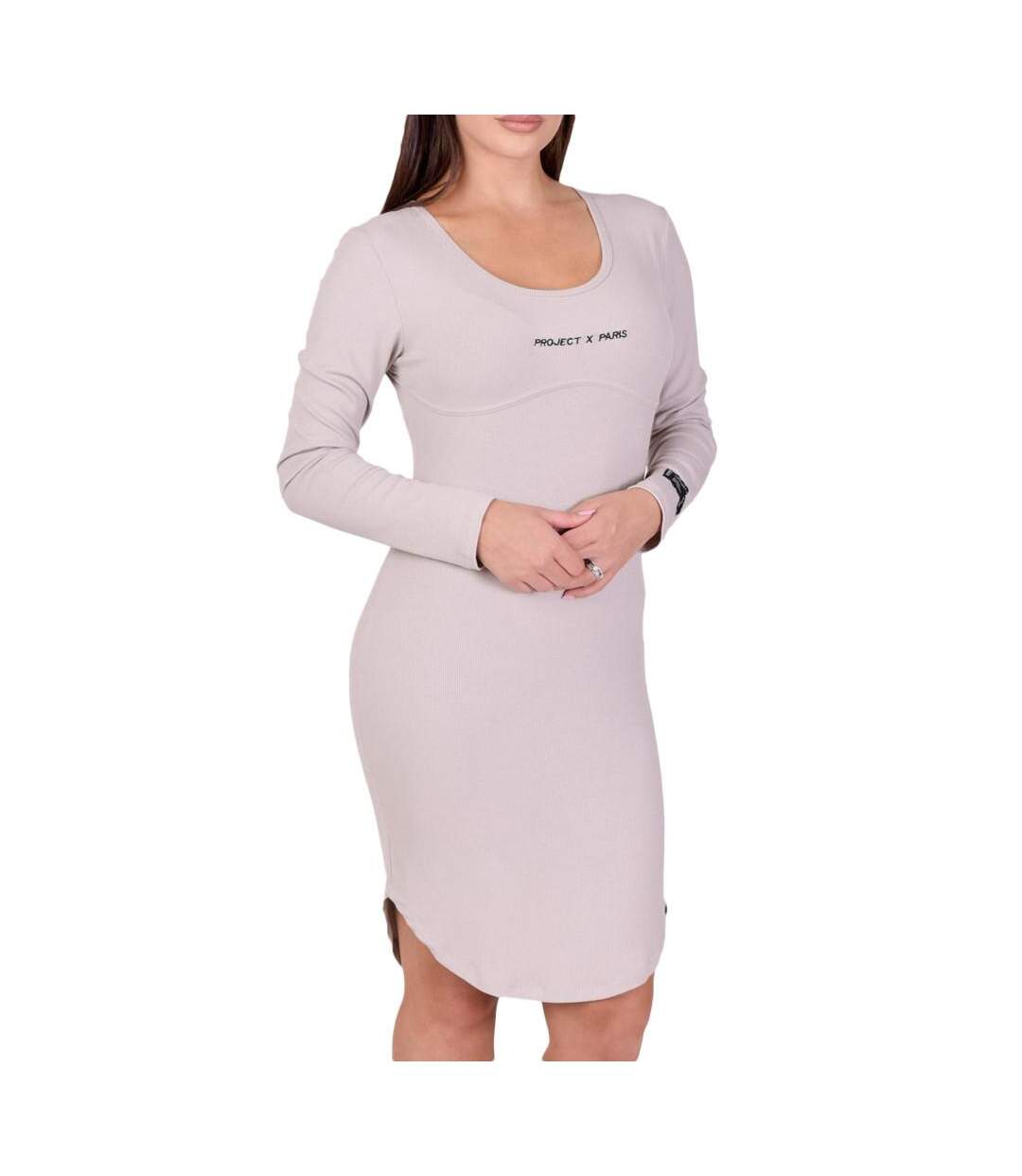 Robe Beige Femme Project X Paris 7066 - M-1