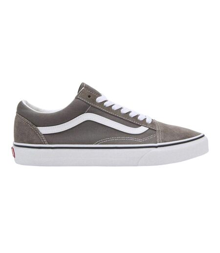 Mens Old Skool Canvas Trainers Grey Vans