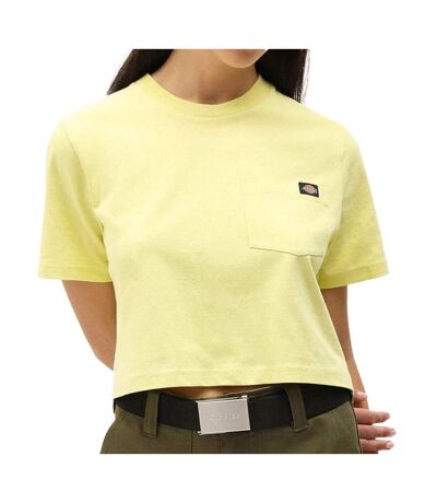 T-shirt Vert Crop Femme Dickies Porterdale - M