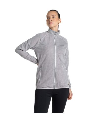 Womens/ladies tarvos full zip fleece jacket lunar grey marl Craghoppers