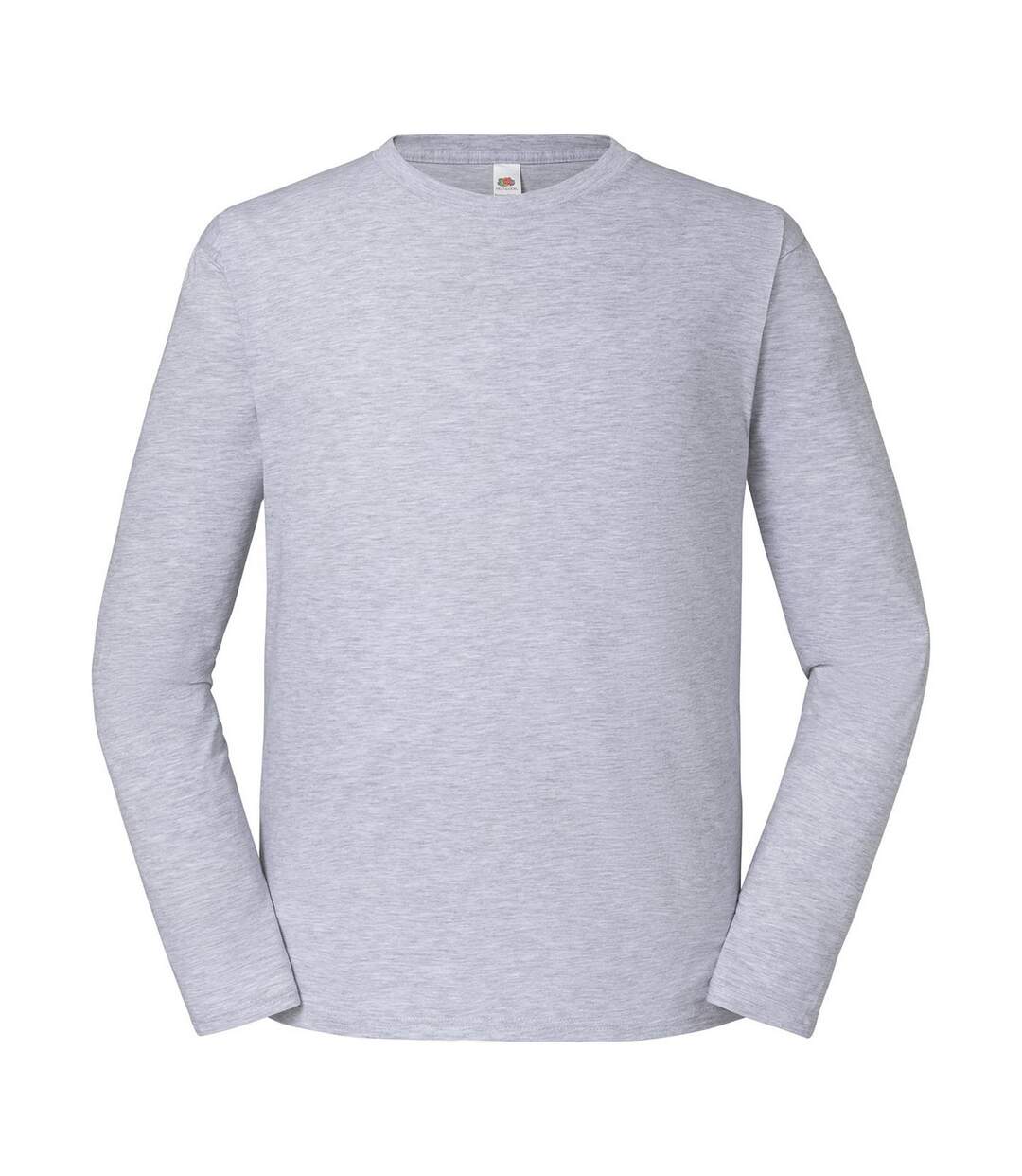 T-shirt Manches Longues Iconic Premium Homme Gris Chiné Fruit Of The Loom-2