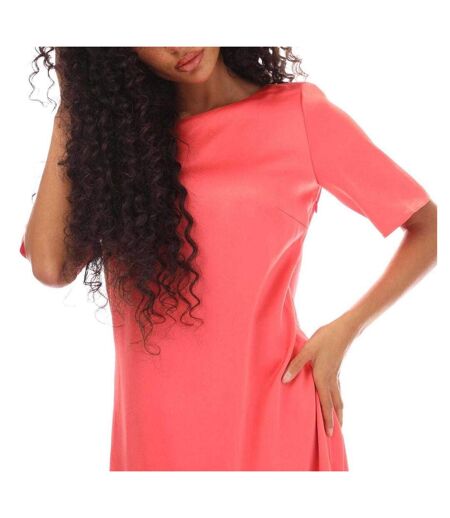 Robe Mi-longue Dibeca Femme Rose Boss