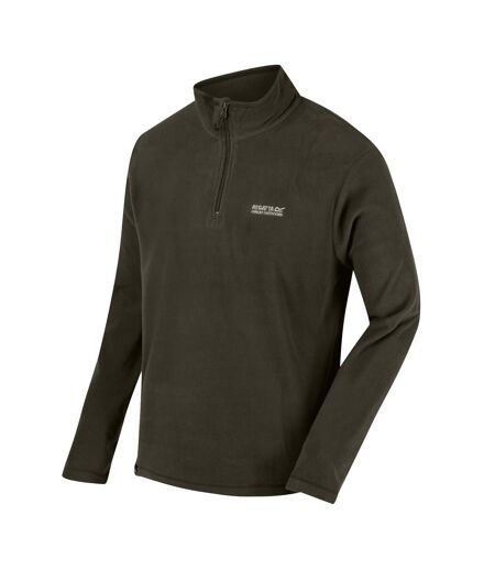Regatta Great Outdoors Mens Thompson Half Zip Fleece Top (Black) - UTRG1390