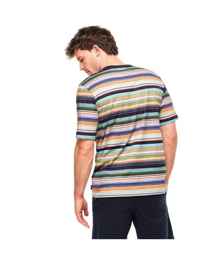 Mens Multi Stripe Cotton Regular T-shirt Multicoloured Paul Smith
