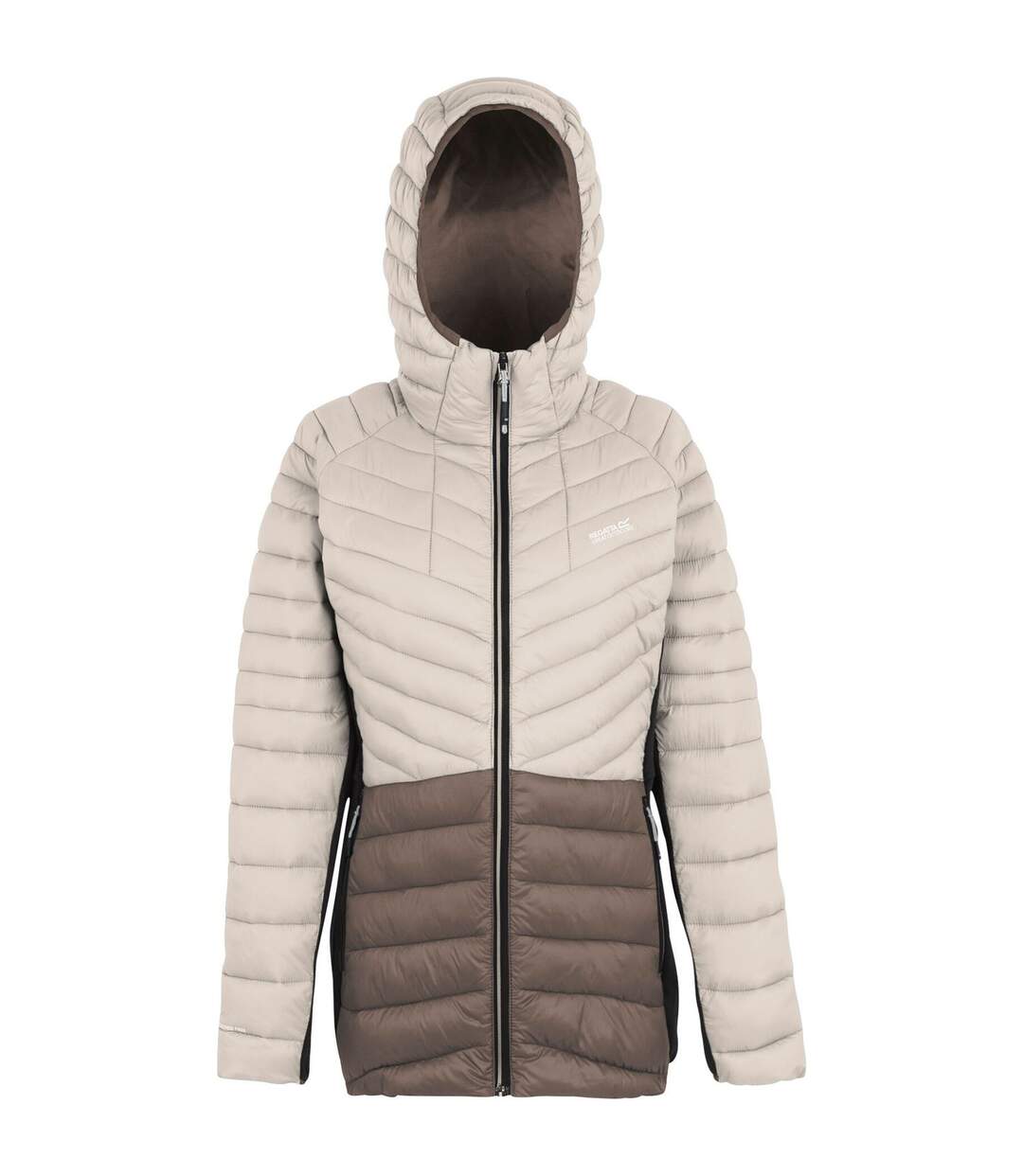 Doudoune Matelassée Leedre Femme Blanc Cassé Marron Noir Regatta-1