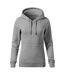 Sweat À Capuche Break Femme Gris Malfini-1